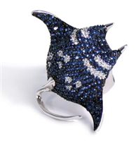 Ring Misis Woman Reef Party in Silver Zircone AN02886